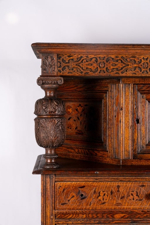 FRENCH RENAISSANCE REVIVAL COURT CUPBOARD - 4
