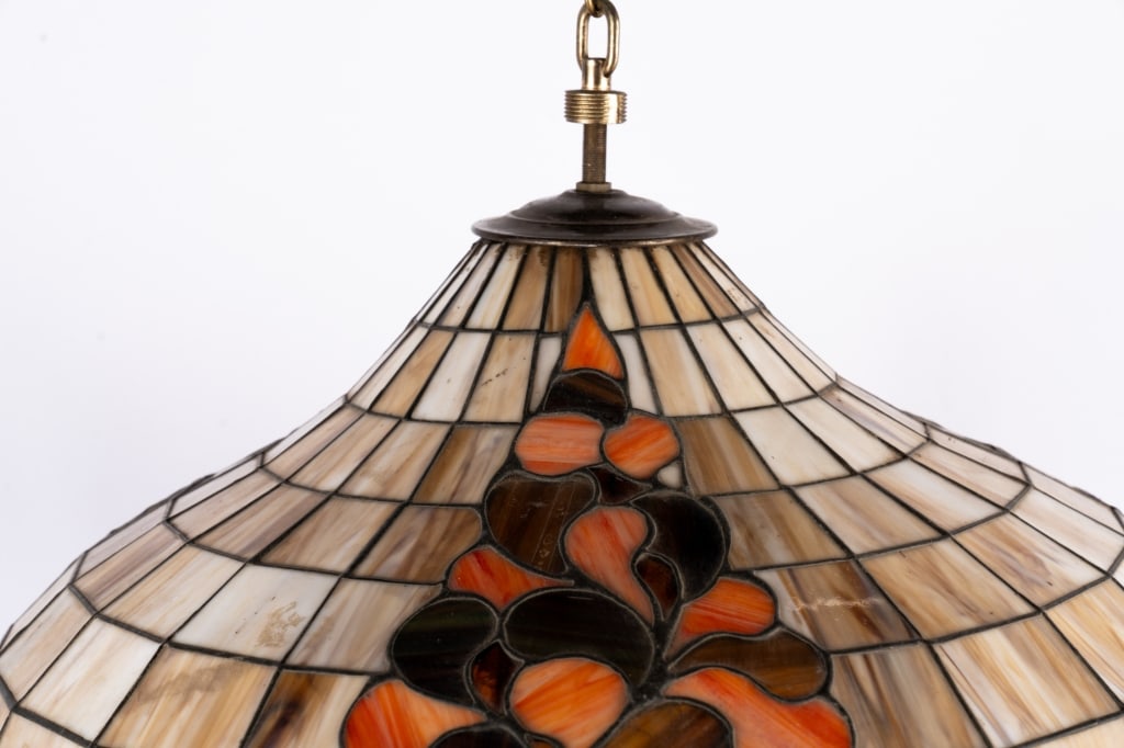TIFFANY STYLE STAINED GLASS PENDANT LIGHT - 3
