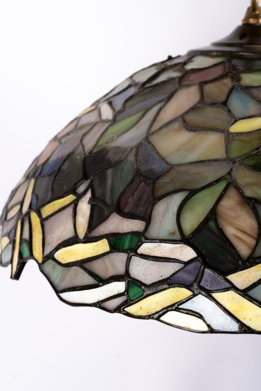 TIFFANY STYLE FLORAL PENDANT LIGHT - 6