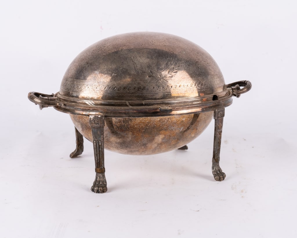 SHEFFIELD SILVERPLATE DOMED BREAKFAST SERVER - 2