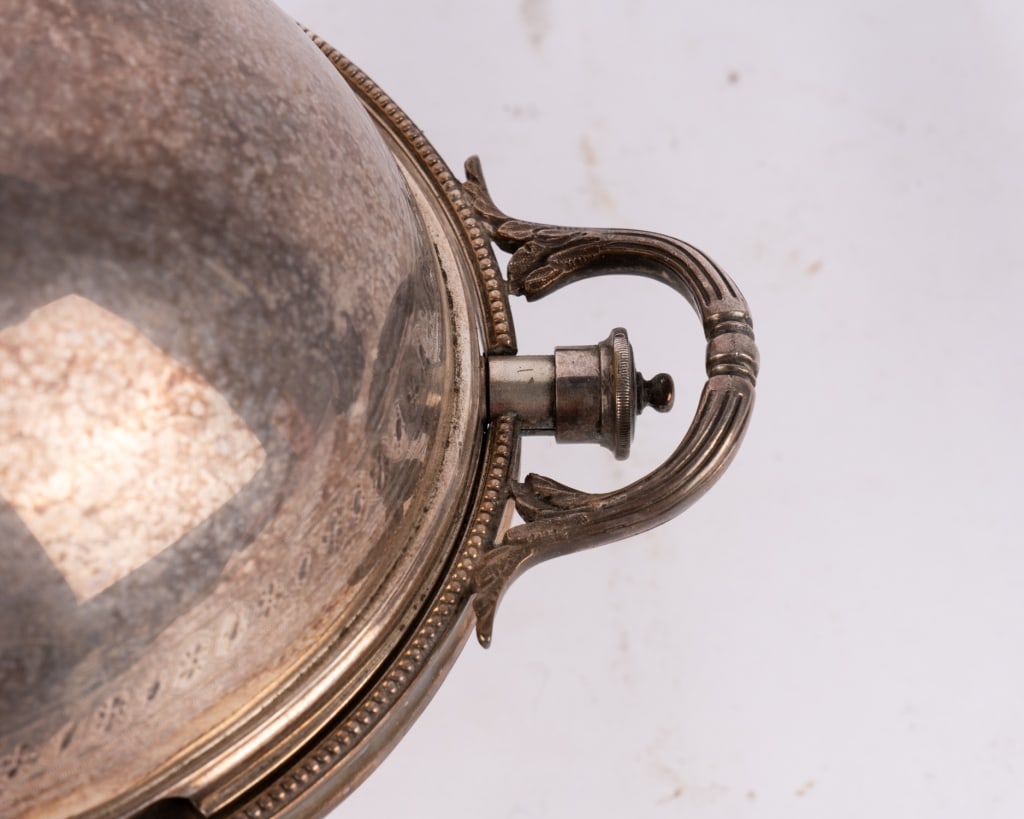 SHEFFIELD SILVERPLATE DOMED BREAKFAST SERVER - 5