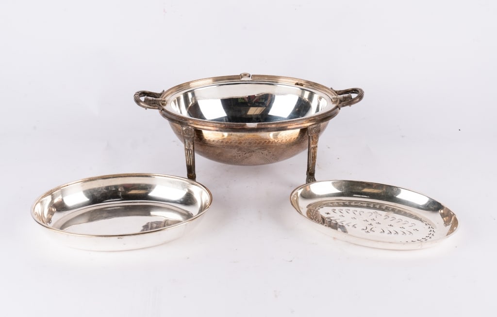 SHEFFIELD SILVERPLATE DOMED BREAKFAST SERVER - 7