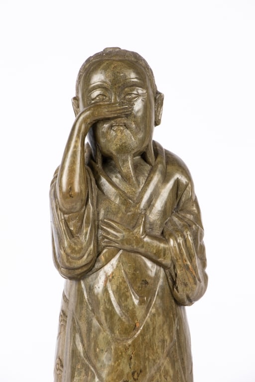 CHINESE CARVED SOAPSTONE SCULPTURE - 3