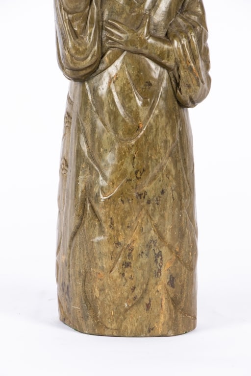 CHINESE CARVED SOAPSTONE SCULPTURE - 4