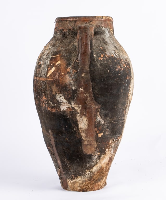 VINTAGE TURKISH TERRACOTTA AMPHORA VASE - 4