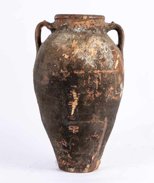 VINTAGE TURKISH TERRACOTTA AMPHORA VASE - 5