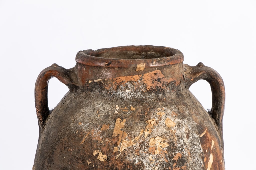 VINTAGE TURKISH TERRACOTTA AMPHORA VASE - 6