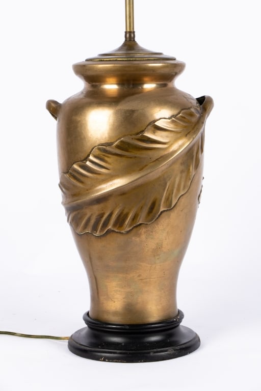 ART NOUVEAU STYLE BRASS TABLE LAMP - 2