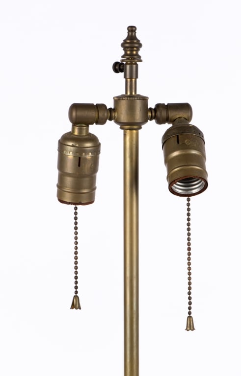 ART NOUVEAU STYLE BRASS TABLE LAMP - 3