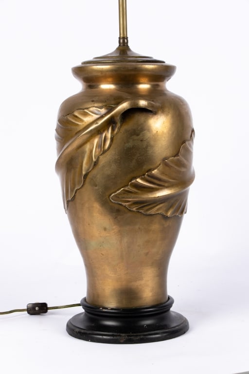 ART NOUVEAU STYLE BRASS TABLE LAMP - 5
