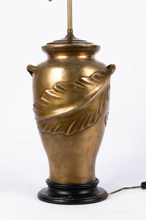 ART NOUVEAU STYLE BRASS TABLE LAMP - 6