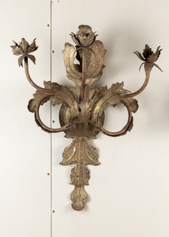 PAIR OF 20TH CENTURY ITALIAN WALL SCONCES - 2