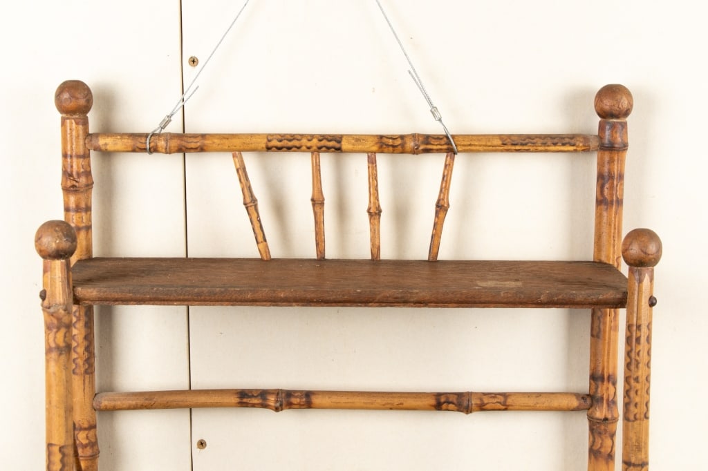 FAUX BAMBOO WALL SHELF - 2