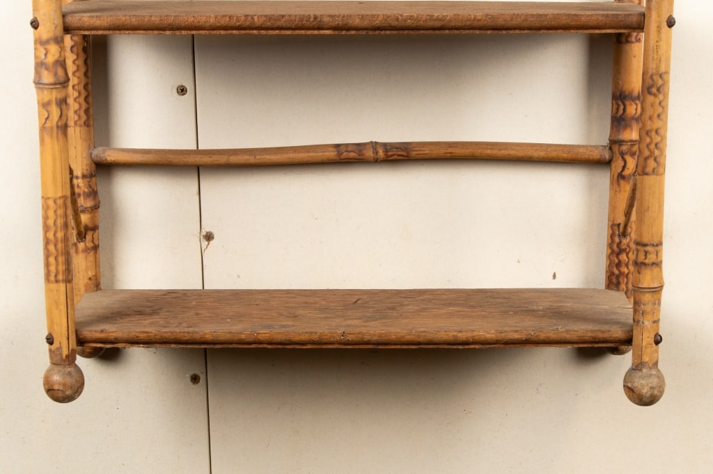 FAUX BAMBOO WALL SHELF - 3