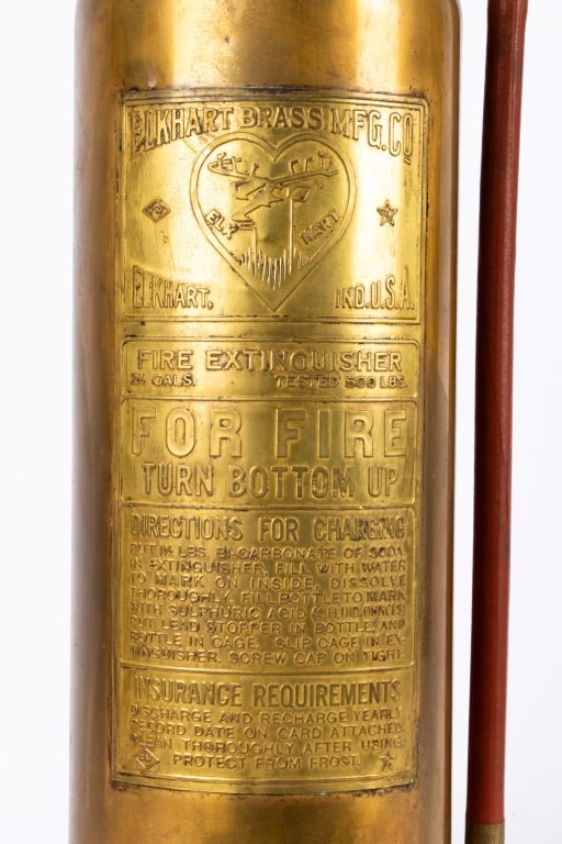 ELKHART BRASS MFG CO FIRE EXTINGUISHER TABLE LAMP - 3