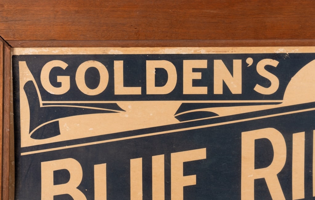 GOLDEN’S CIGAR BLUE RIBBON ADVERTISING SIGN - 4