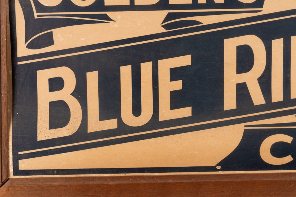 GOLDEN’S CIGAR BLUE RIBBON ADVERTISING SIGN - 5