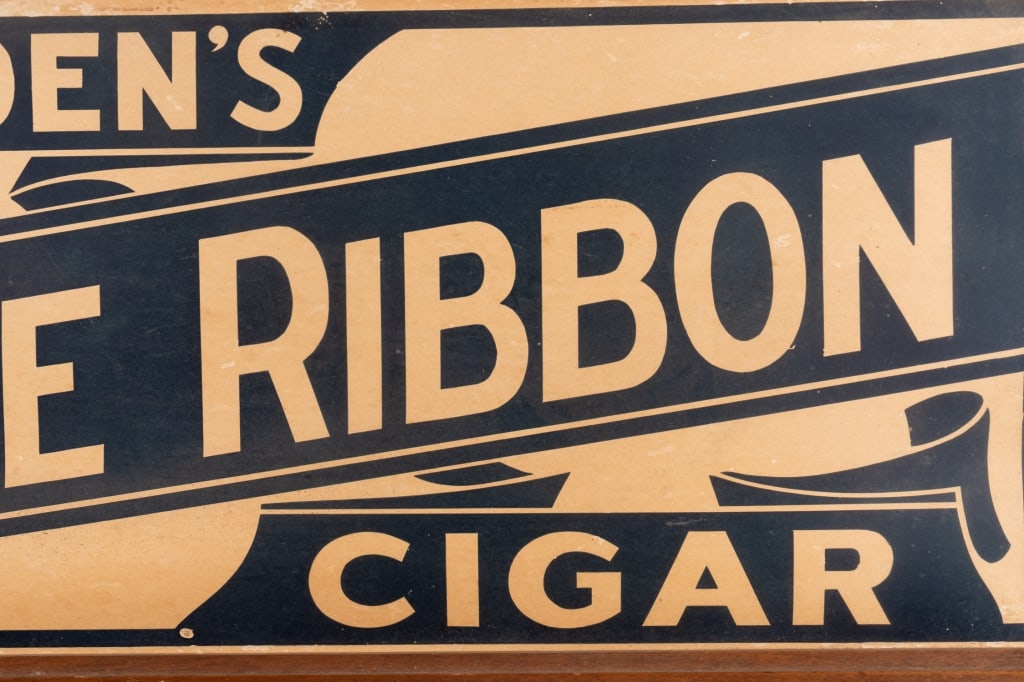GOLDEN’S CIGAR BLUE RIBBON ADVERTISING SIGN - 6