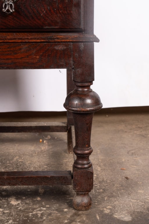 JACOBEAN STYLE SLANT FRONT DESK - 5