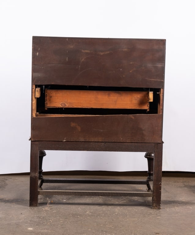 JACOBEAN STYLE SLANT FRONT DESK - 6