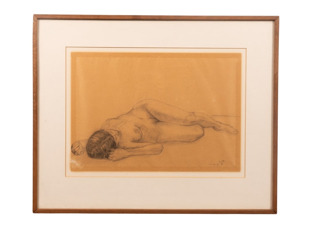 KWIAT KOWSKA, STUDY OF A NAKED LADY: Kwiat Kowska, study of a naked lady. Approximate dimensions: h. 24.75", w. 29.5", d. 1.5" Disclaimer: Participating bidders must have a credit card on file with LiveAuctioneers in order for their