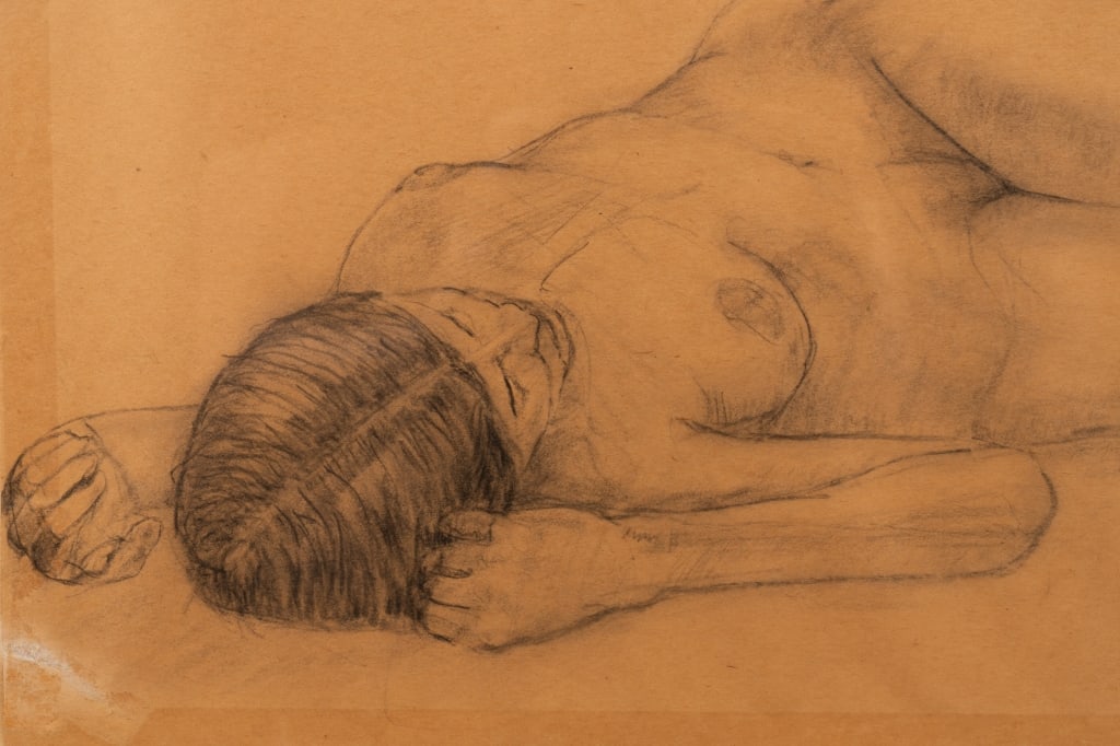 FEMALE NUDE STUDY, GRAPHITE ON PAPER - 5
