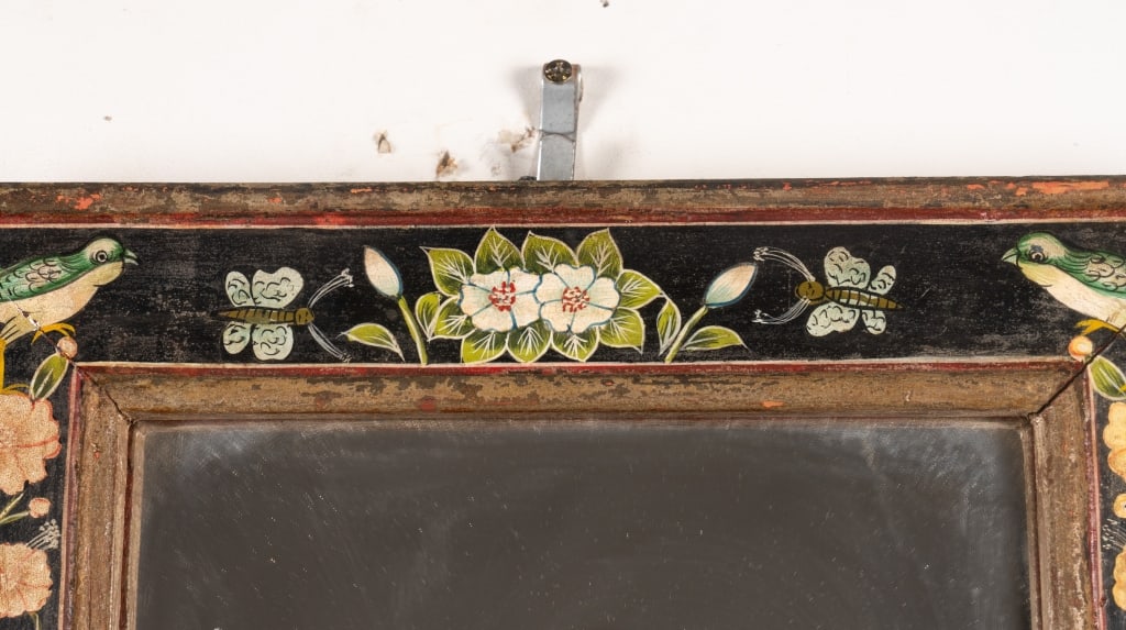 HAND-PAINTED VINTAGE ITALIAN MIRROR - 4