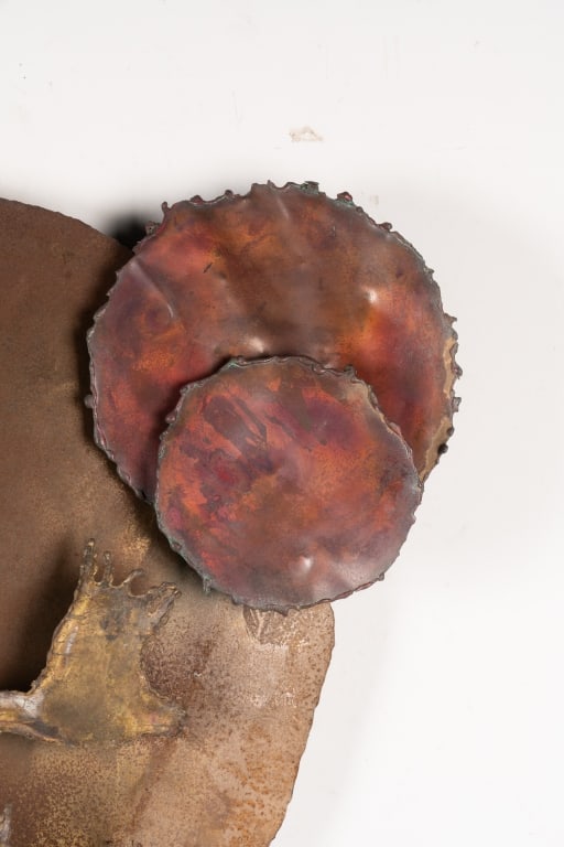 MCM BRUTALIST COPPER WALL SCULPTURE - 4