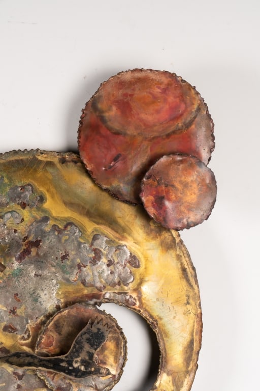 MCM BRUTALIST COPPER WALL SCULPTURE - 4