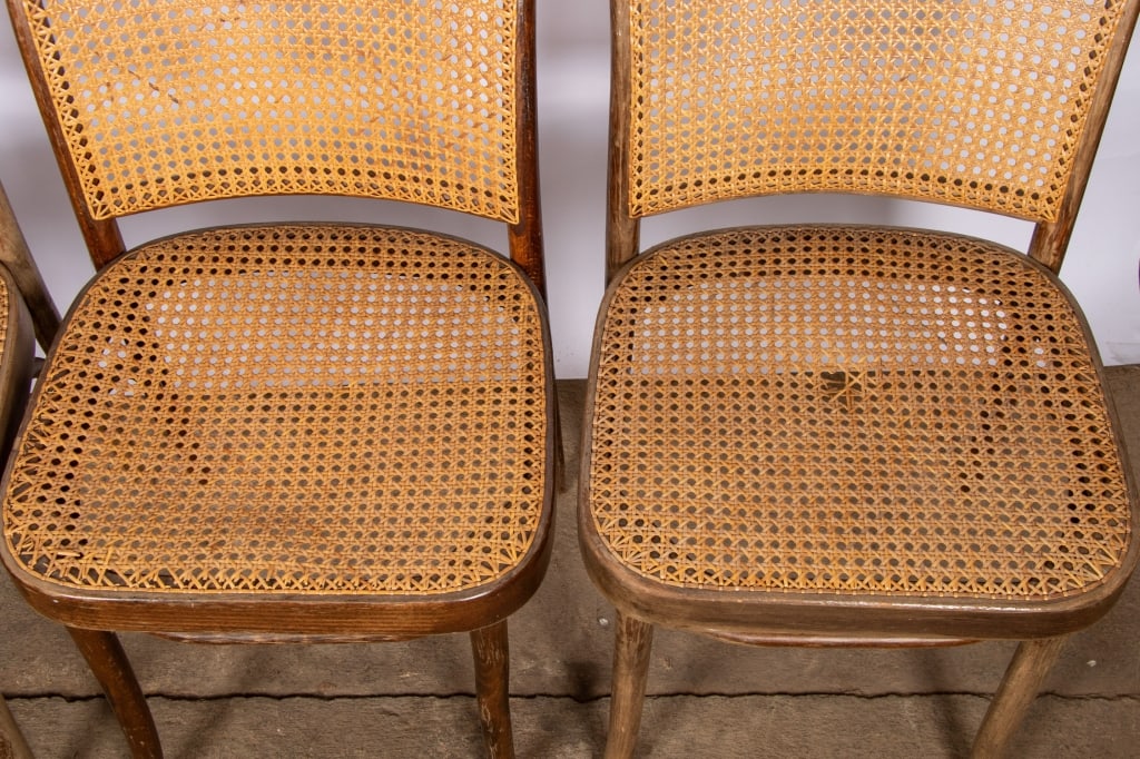 SET OF 6 JOSEF HOFFMANN STYLE DINING CHAIRS - 3