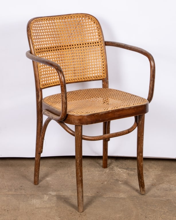 SET OF 6 JOSEF HOFFMANN STYLE DINING CHAIRS - 6