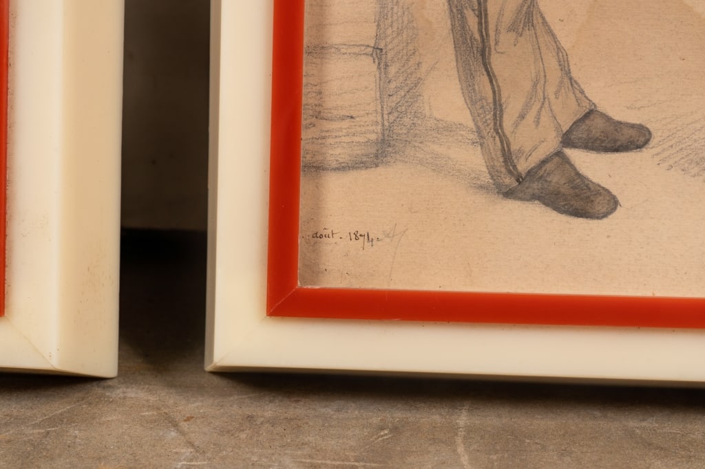 THREE 19TH C. DRAWINGS - 6