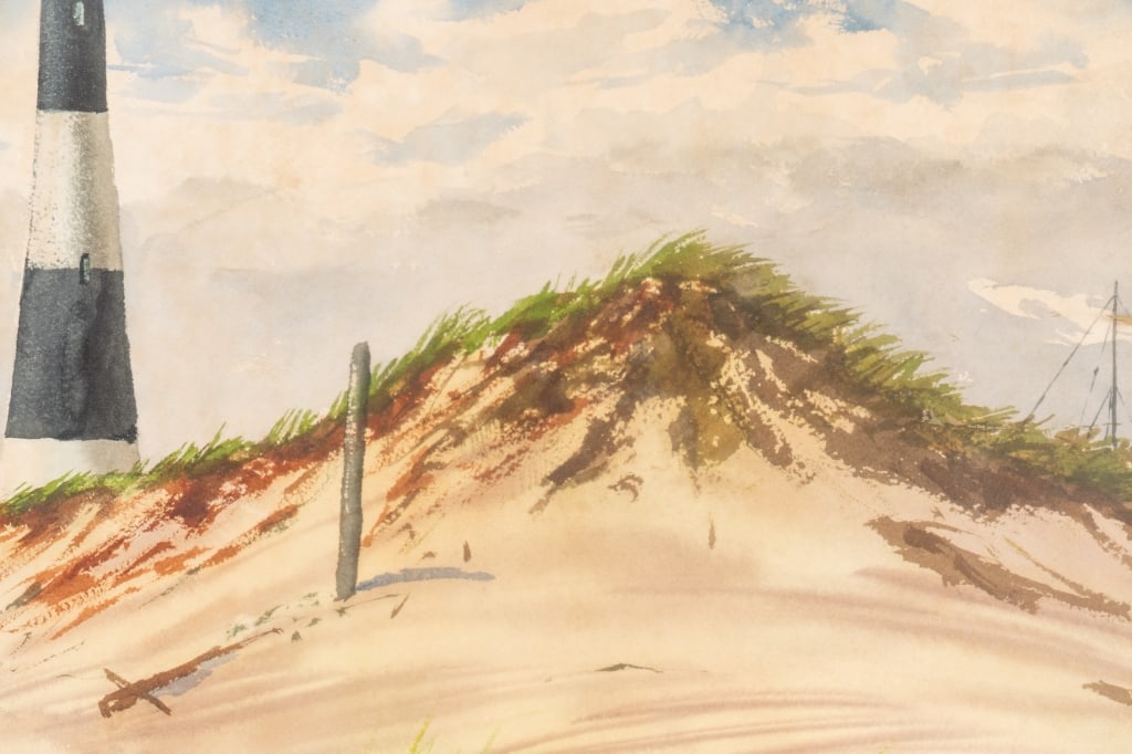 DONALD MOSS, SEASCAPE, WATERCOLOR ON PAPER - 6