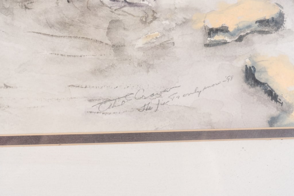 ETHEL CRAVEN CARSON, JAPANESE GARDEN, WATERCOLOR - 4