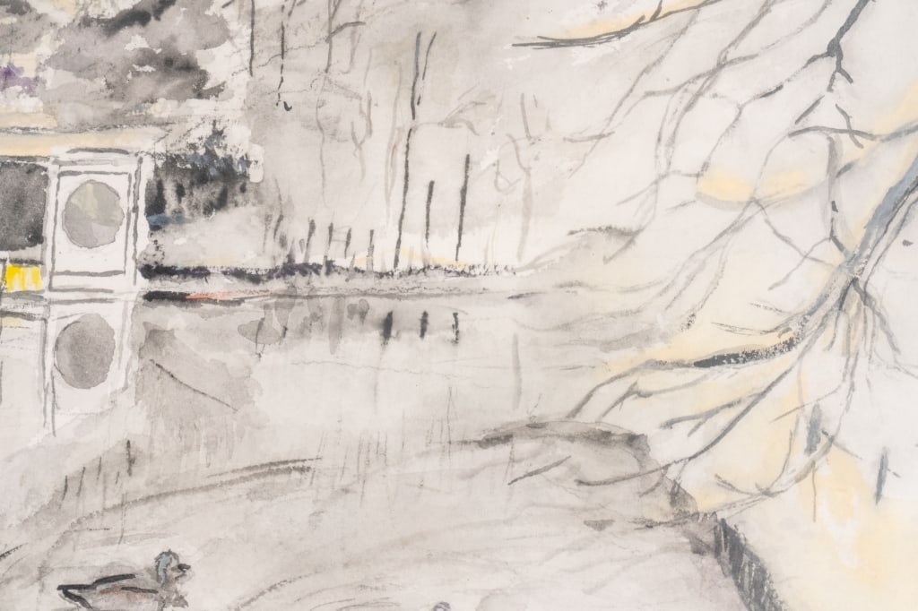 ETHEL CRAVEN CARSON, JAPANESE GARDEN, WATERCOLOR - 7