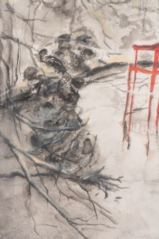 ETHEL CRAVEN CARSON, JAPANESE GARDEN, WATERCOLOR - 8