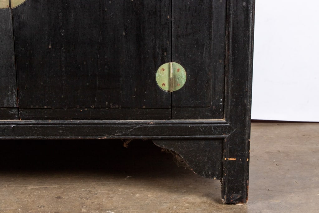 CHINESE BLACK LACQUER ALTAR CONSOLE TABLE - 5