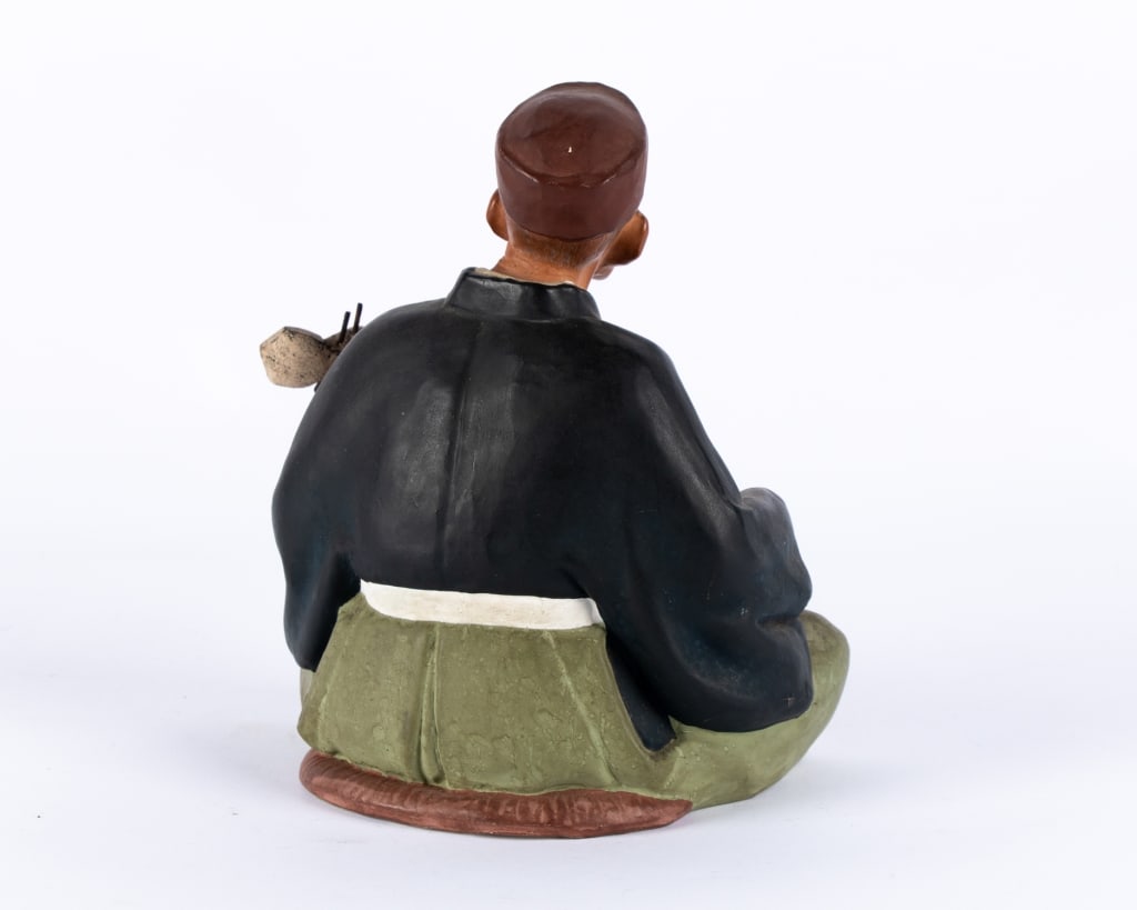JAPANESE HAKATA CERAMIC FIGURINE - 4