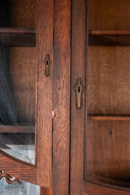 ART NOUVEAU BREAKFRONT CABINET - 7