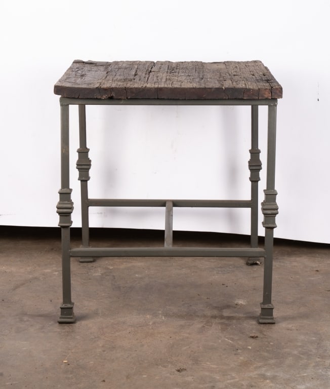 ANTIQUE RUSTIC SIDE TABLE - 2