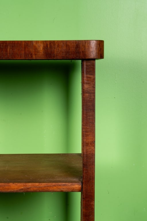 ENGLISH ART DECO BURLWOOD CONSOLE TABLE - 4