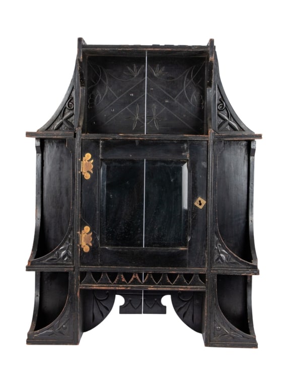 EASTLAKE STYLE WALL VITRINE CABINET (1 of 8)