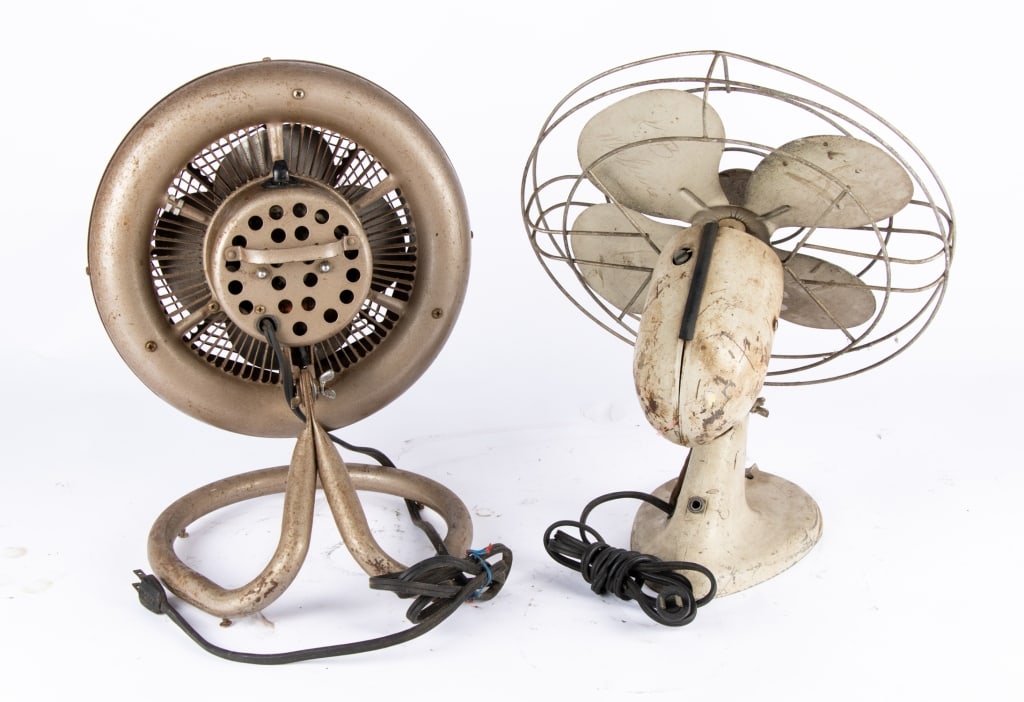 TWO VINTAGE INDUSTRIAL FANS - 6