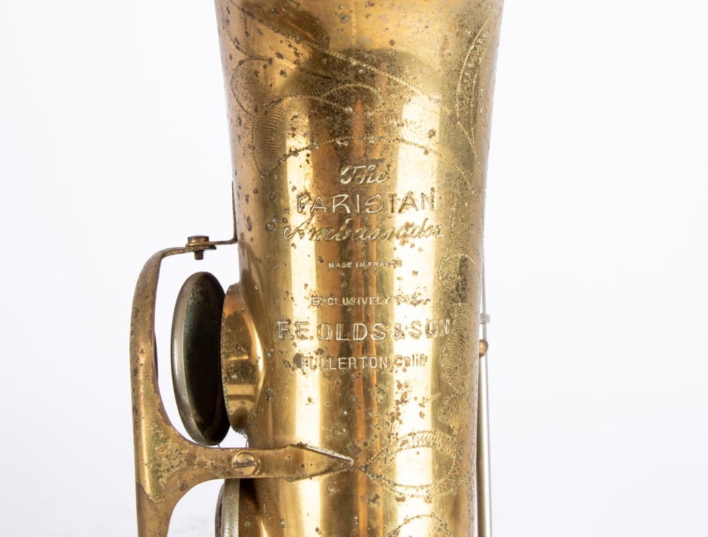 TWO VINTAGE BRASS SAXOPHONES - 3