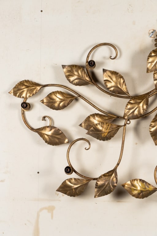LARGE ITALIAN TOLE WALL LIGHT FIXTURE - 2