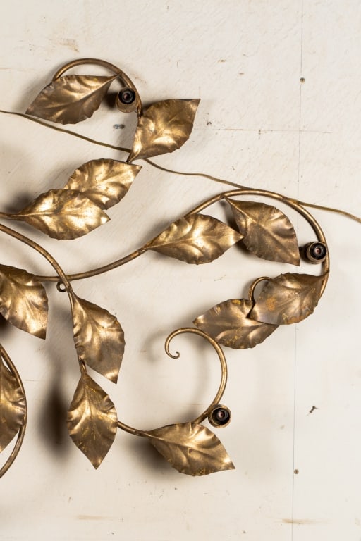 LARGE ITALIAN TOLE WALL LIGHT FIXTURE - 5