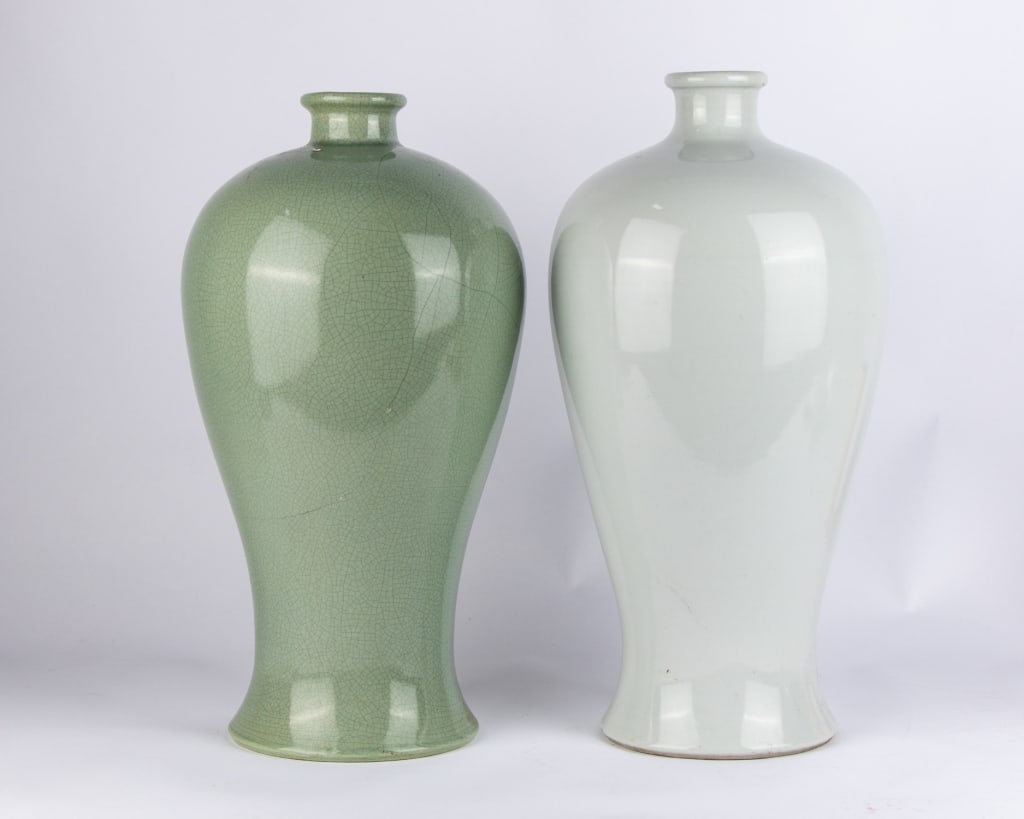 TWO CHINESE MEIPING PORCELAIN VASES - 2