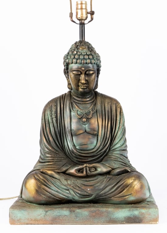 MODERN SEATED BUDDHA TABLE LAMP - 2