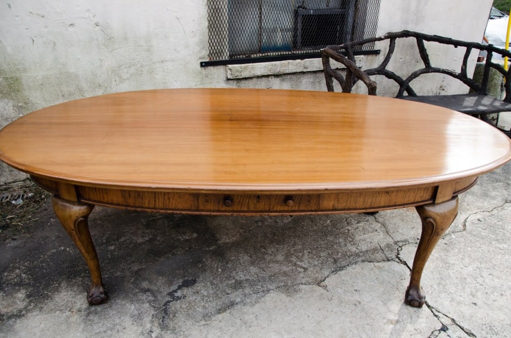 19TH C. ROBSON & SONS CHIPPENDALE STYLE LIBRARY TABLE - 2