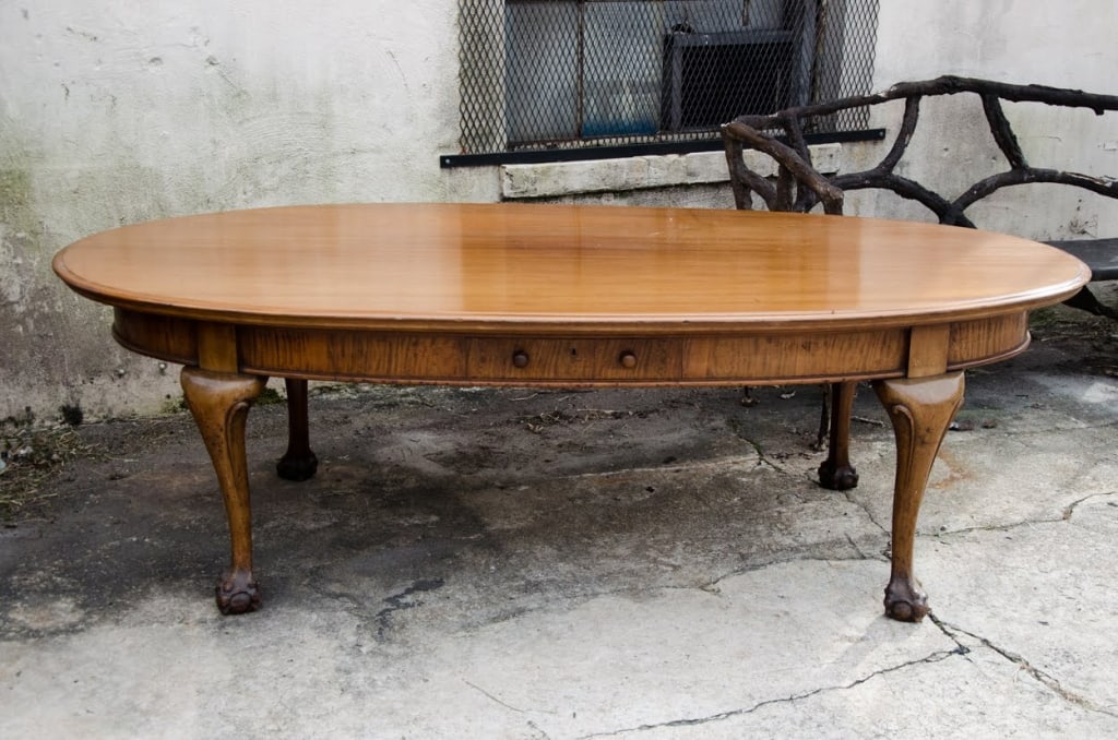 19TH C. ROBSON & SONS CHIPPENDALE STYLE LIBRARY TABLE - 4